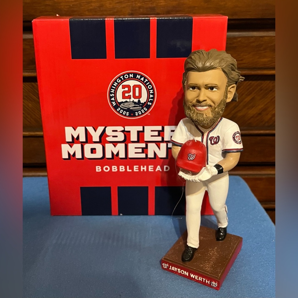 Jayson Werth Mystery Moments SGA Bobblehead Washington Nationals 2025 NIB